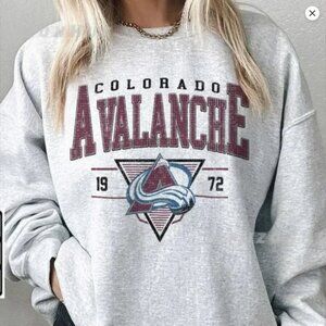 Colorado Avalanche Sweatshirt, Colorado Ice Hockey Shirt Sweater 90s